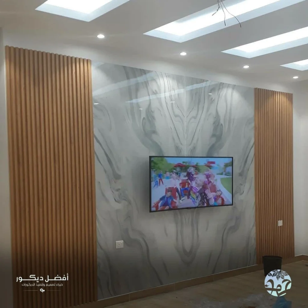 اشكال ديكور شاشات الرياض