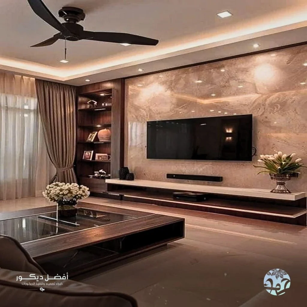 ديكور تلفزيون لغرف النوم