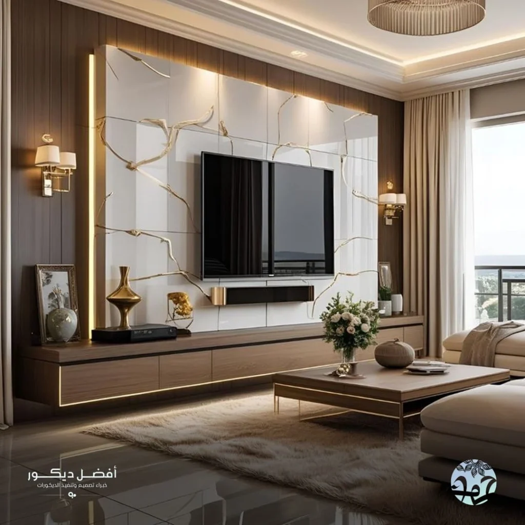 اشكال ديكور شاشات الرياض