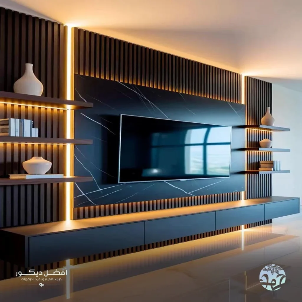 احدث ديكورات الشاشات الرياض