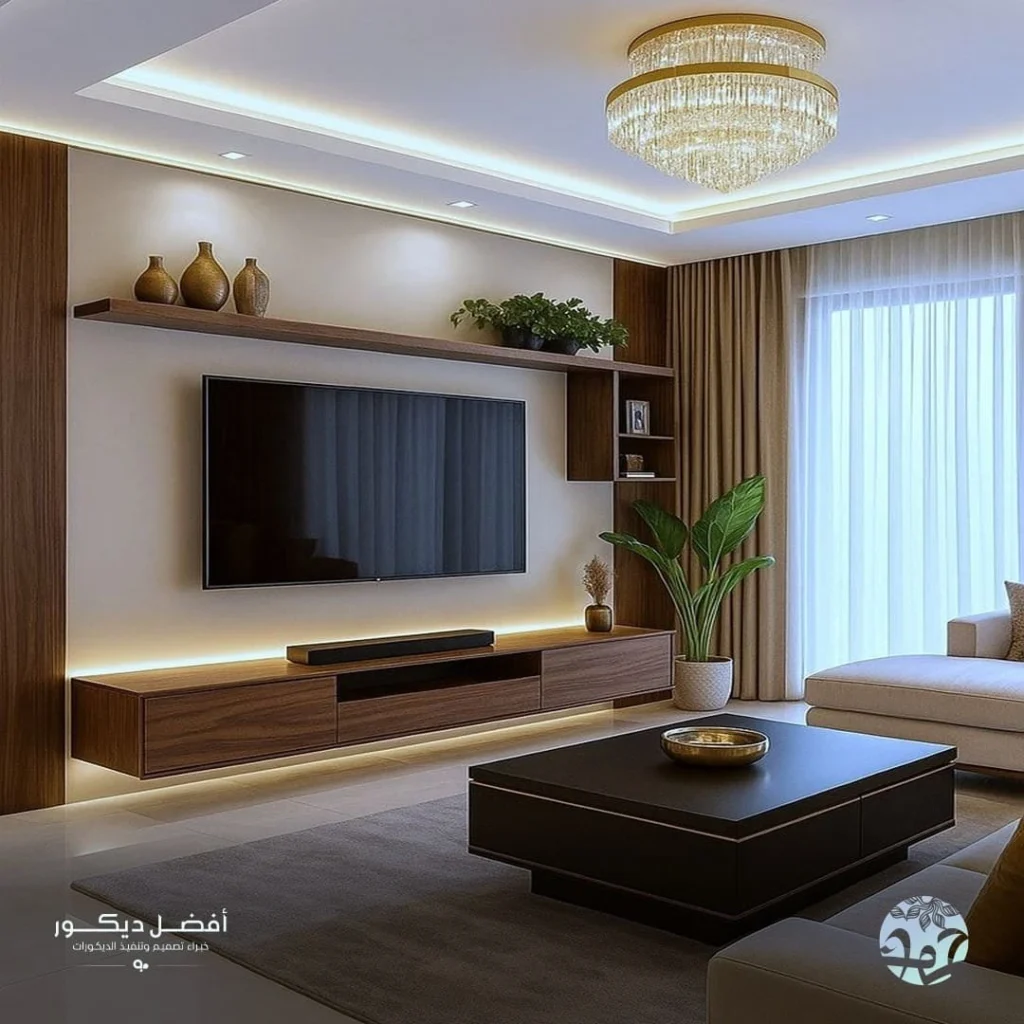 ديكور تلفزيون لغرف النوم