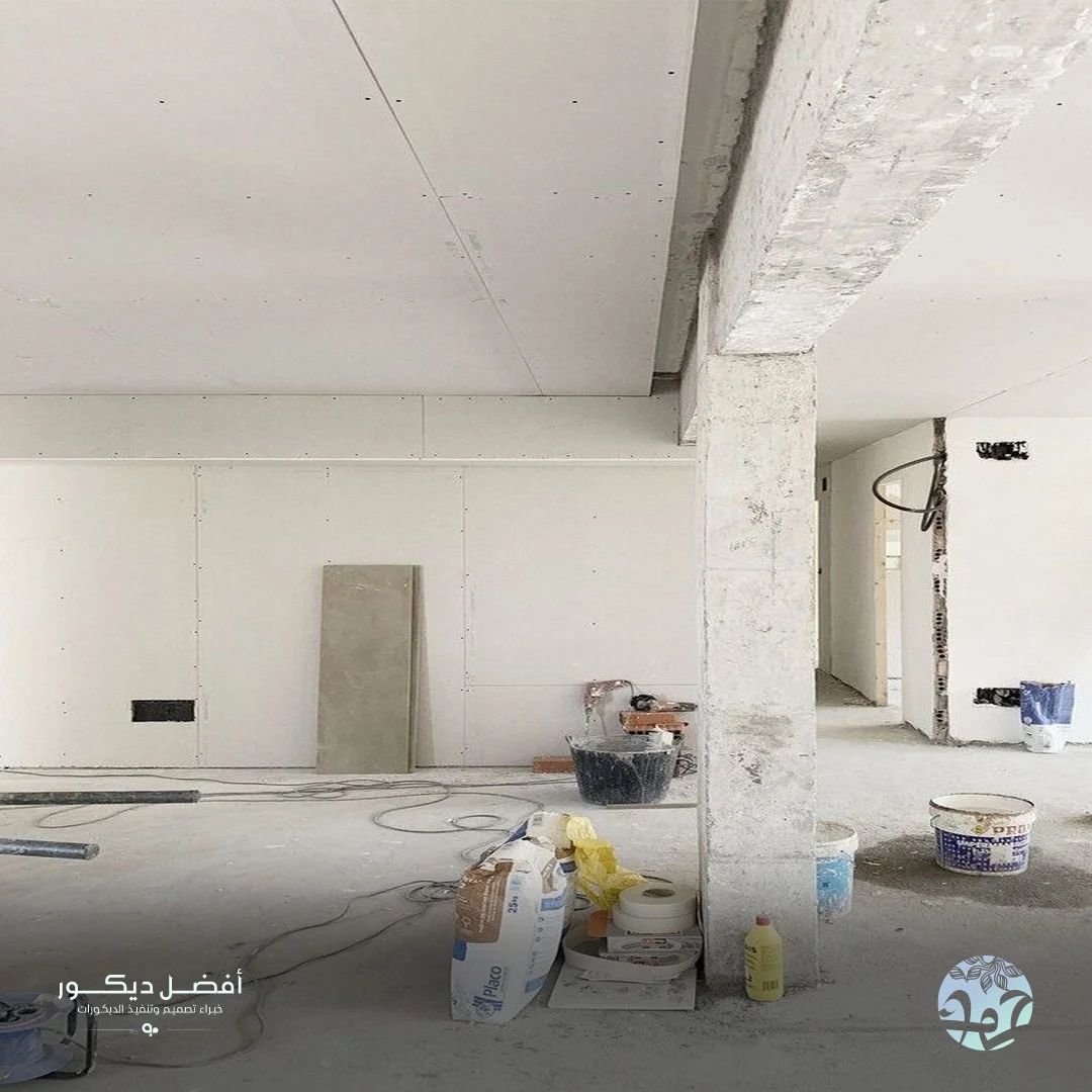 ترميم جدران منازل حي الغدير الرياض